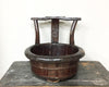 Old wooden baby bath