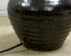 Bruine ronde potlamp