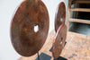 Bi-schijf in roodbruine tinten met gegraveerde cirkels - Design interieurs - SERES Collection
