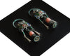 Antieke Kleurrijke Miao Oorbellen - Ethnische Juwelen