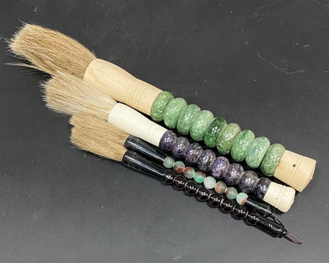 Green purple brush set